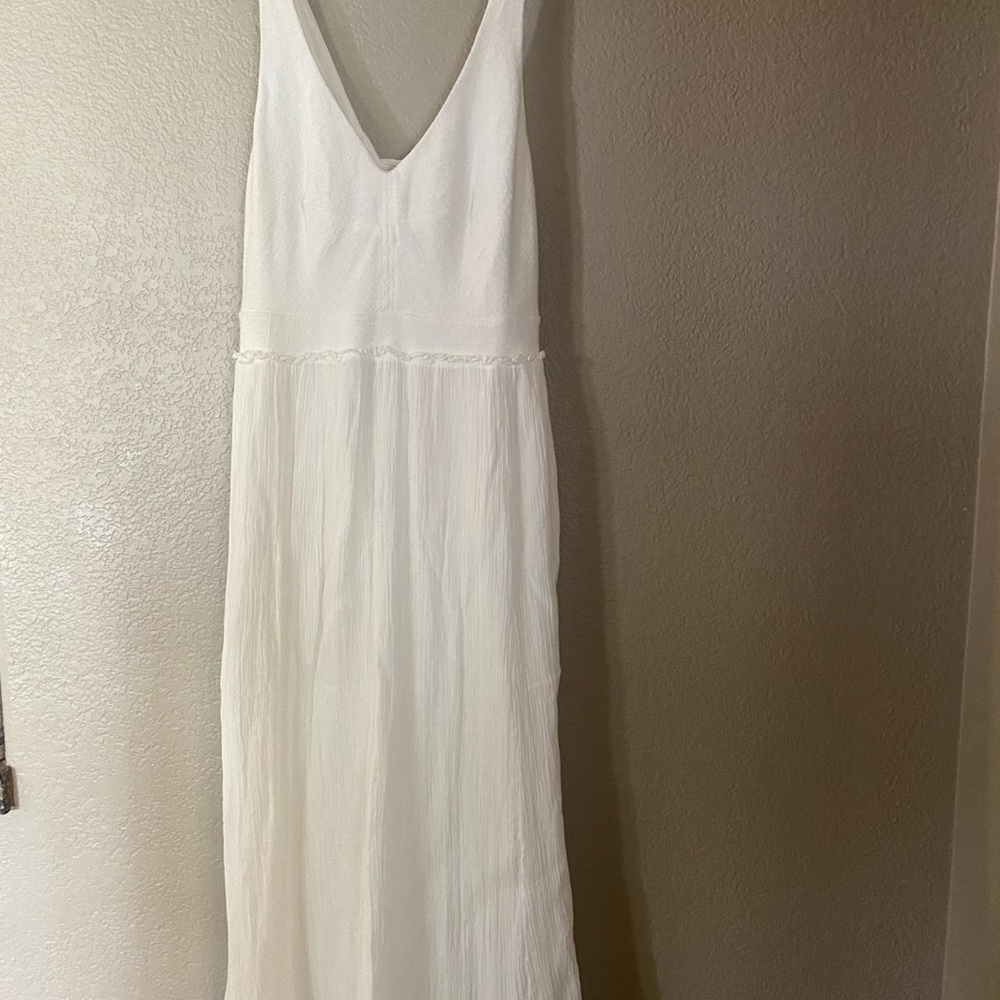 White/Off white summer halter dress.